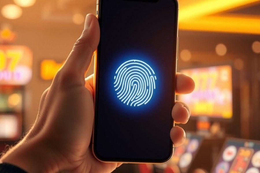 Fingerprint scan on a smartphone